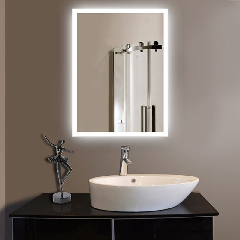 Orren Ellis Laniel Halo Lighted LED Bathroom / Vanity Mirror & Reviews